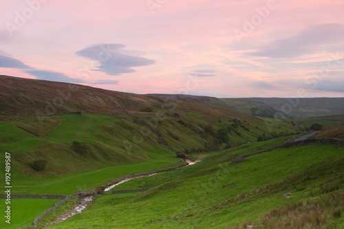 Sunset in the Tan Hill. England