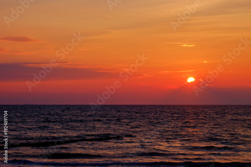 Sonnenuntergang   ber der Ostsee