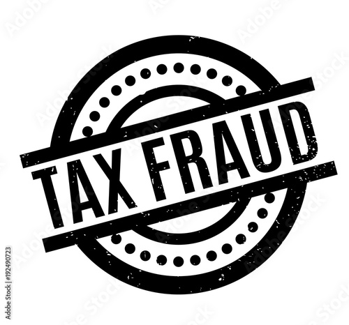 Tax Fraud rubber stamp. Grunge design with dust scratches. Effects can be easily removed for a clean, crisp look. Color is easily changed.