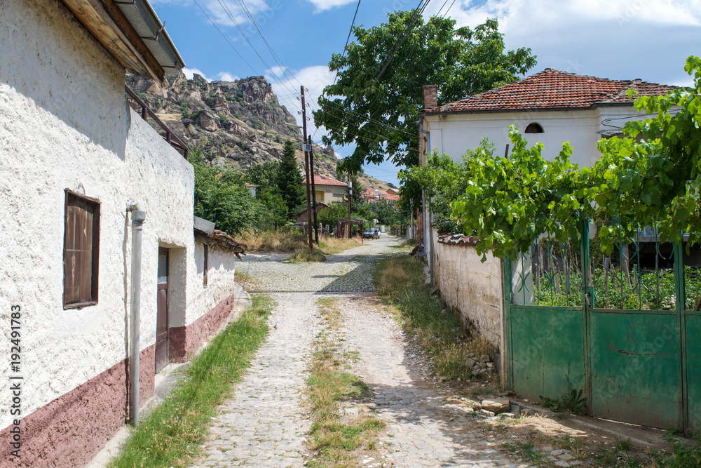 Local street of Varosh near Prilep, Macedonia