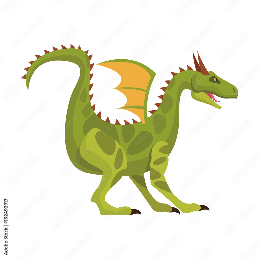 Monster dragon cartoon icon vector illustration graphic design