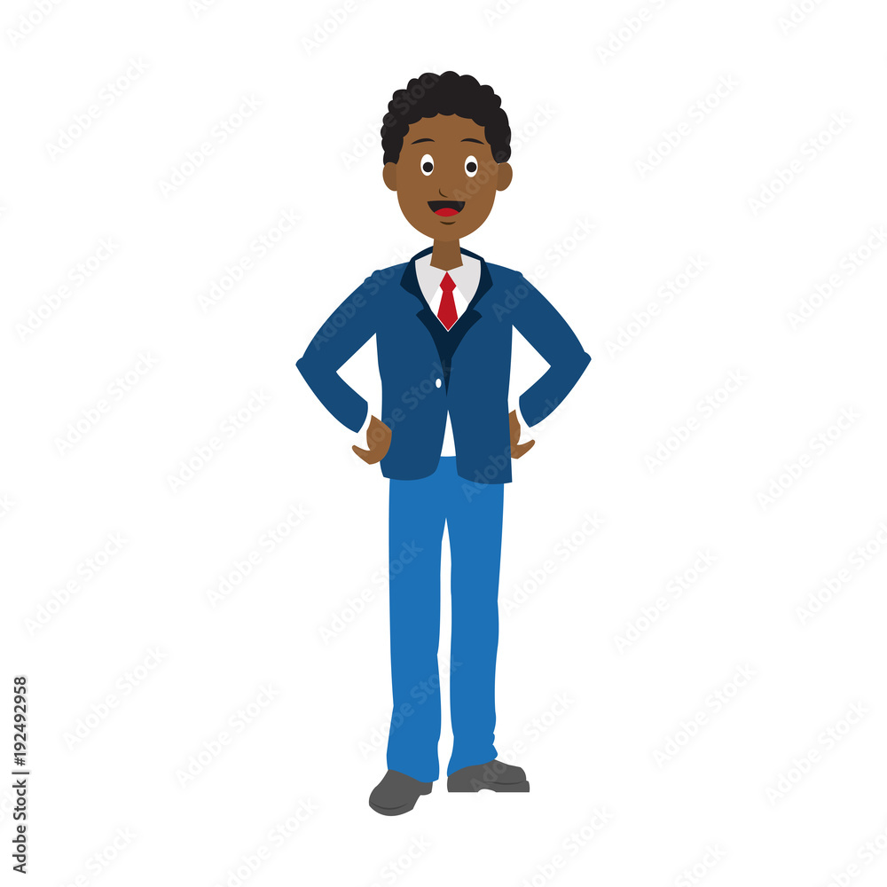 Businessman smiling cartoon icon vector illustration graphic design Businessman smiling cartoon icon vector illustration graphic design