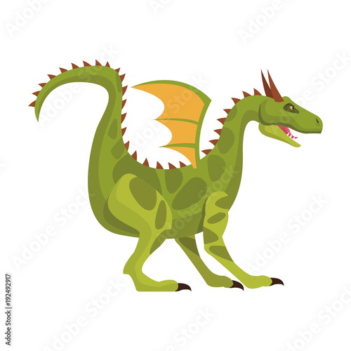 Monster dragon cartoon icon vector illustration graphic design © Jemastock