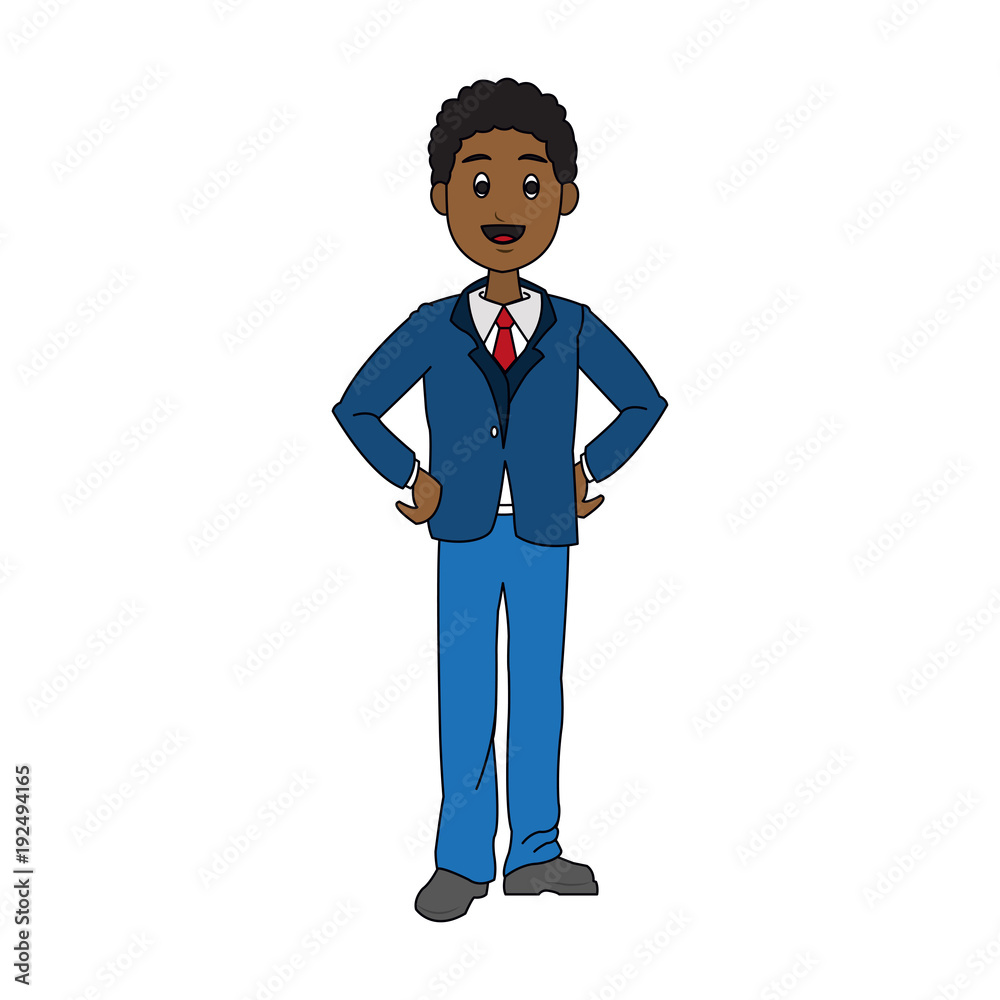 Businessman smiling cartoon icon vector illustration graphic design Businessman smiling cartoon icon vector illustration graphic design