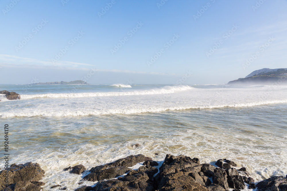 Seascape of Mundaka, Spain Seascape of Mundaka, Spain