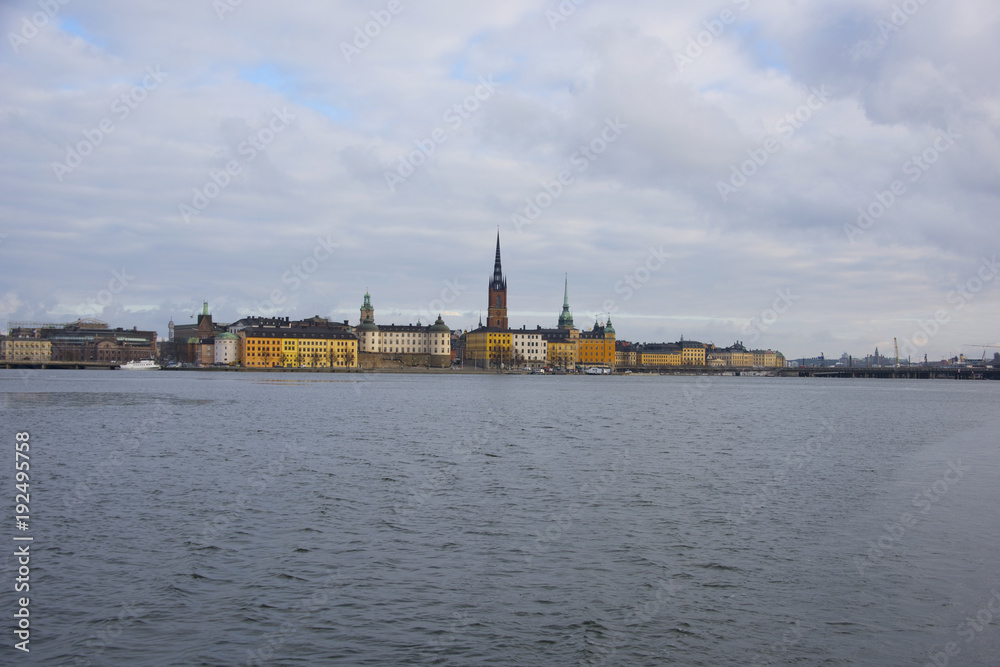 Riddarholmen The Knights' Islet a winter day in Stockholm Riddarholmen The Knights' Islet a winter day in Stockholm