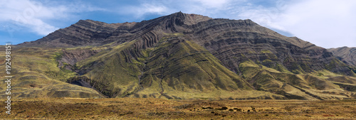 Billede på lærred Argentina Patagonia geological fold