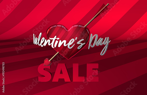 Valentine's day arrow heart sale 
