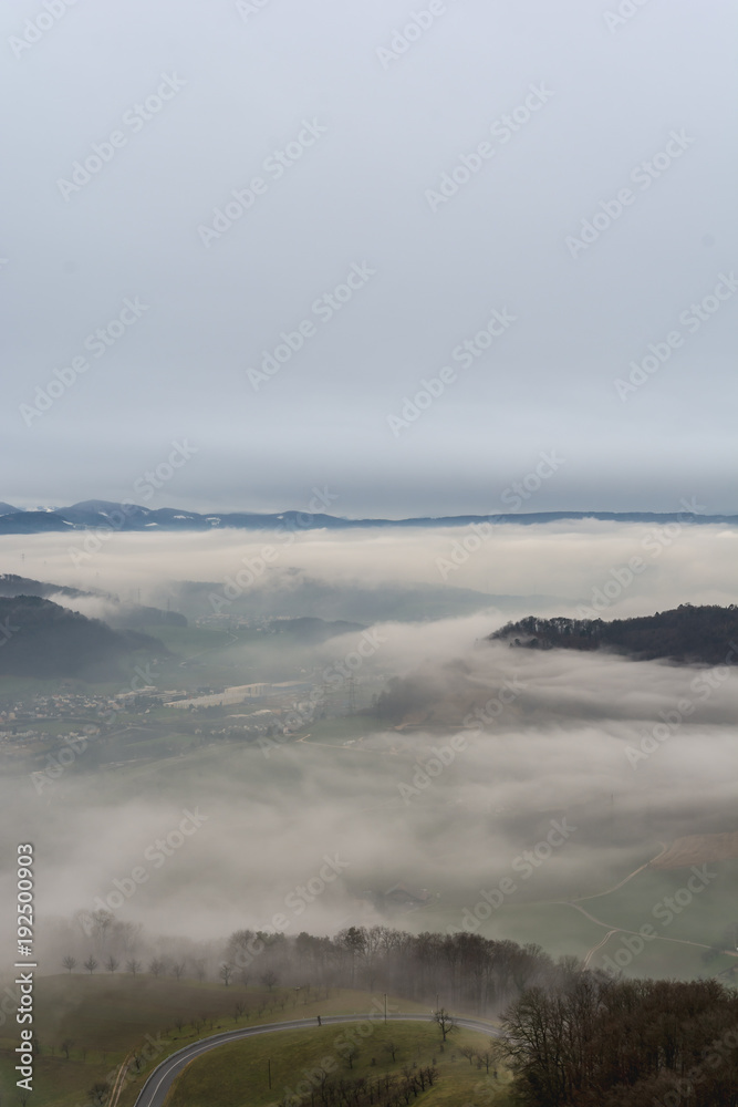 Nebel im Tal - Nebellandschaft