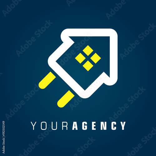 Logo maison et énergie renouvelable