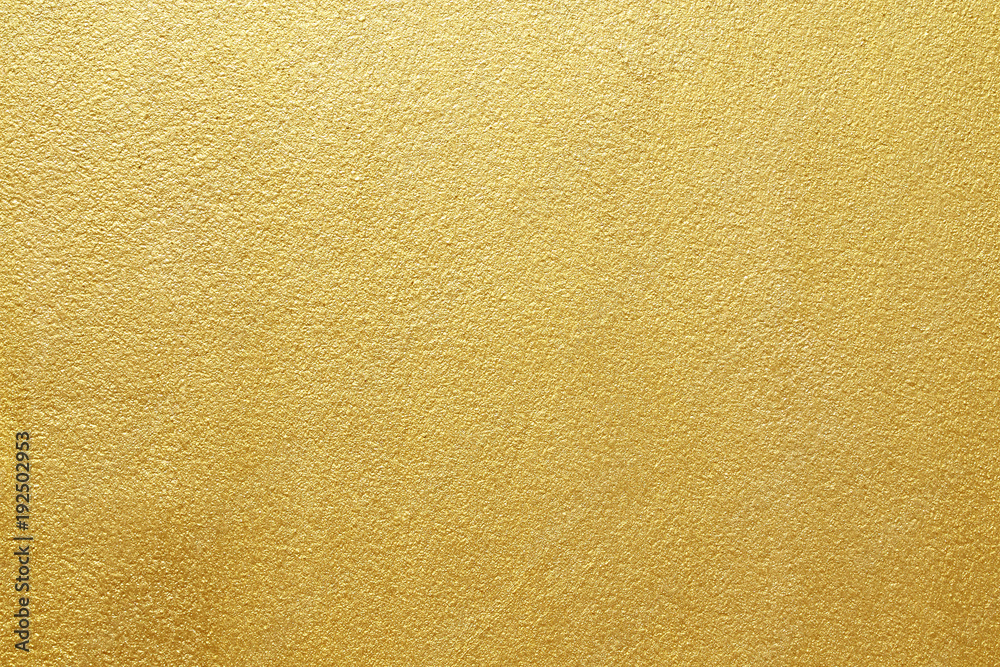 Shiny yellow leaf gold of wall texture background Shiny yellow leaf gold of wall texture background