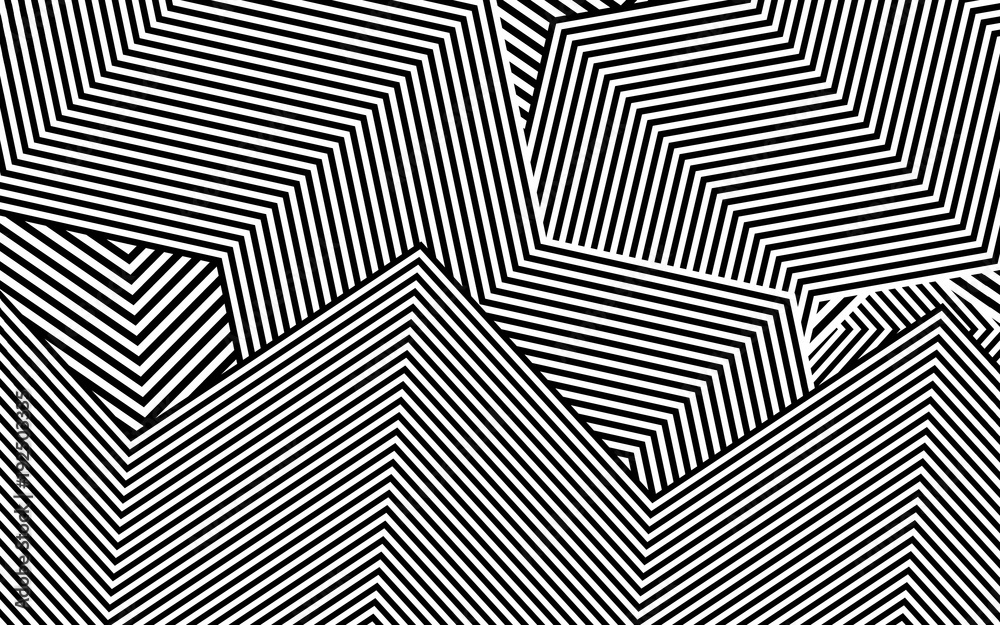 Zebra Design Black and White Stripes Vector