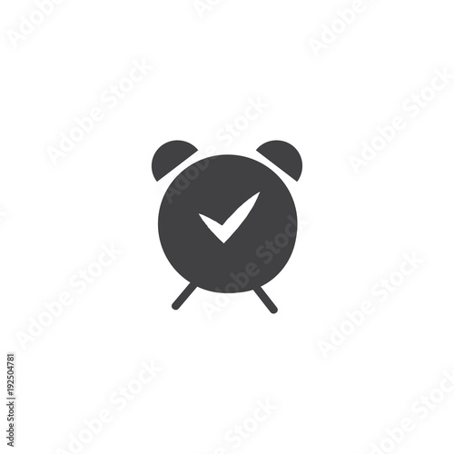 alarm clock icon. sign design