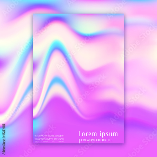 Hologram bright colorful background