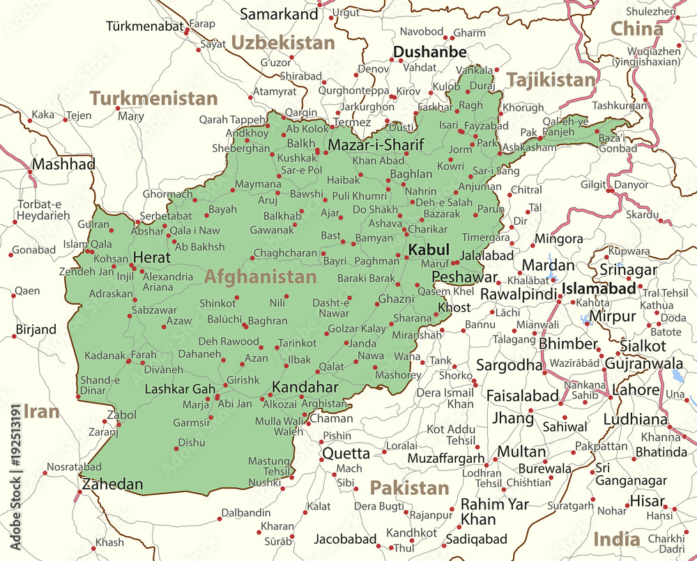 Afghanistan-World-Countries-VectorMap-A