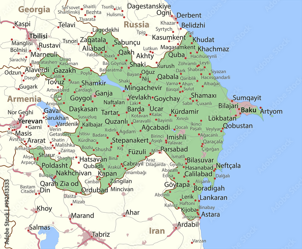 Azerbaijan-World-Countries-VectorMap-A Azerbaijan-World-Countries-VectorMap-A