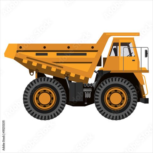 powerful mining truck