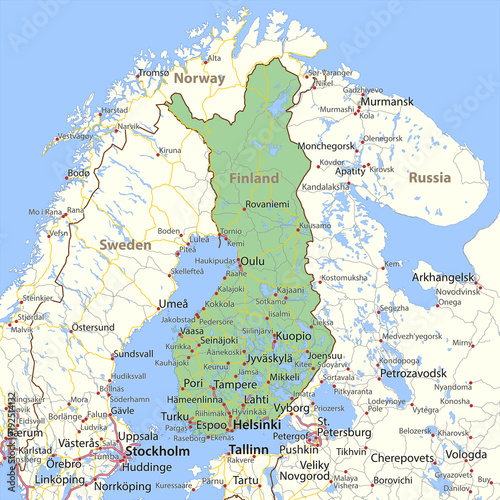 Finland-World-Countries-VectorMap-A