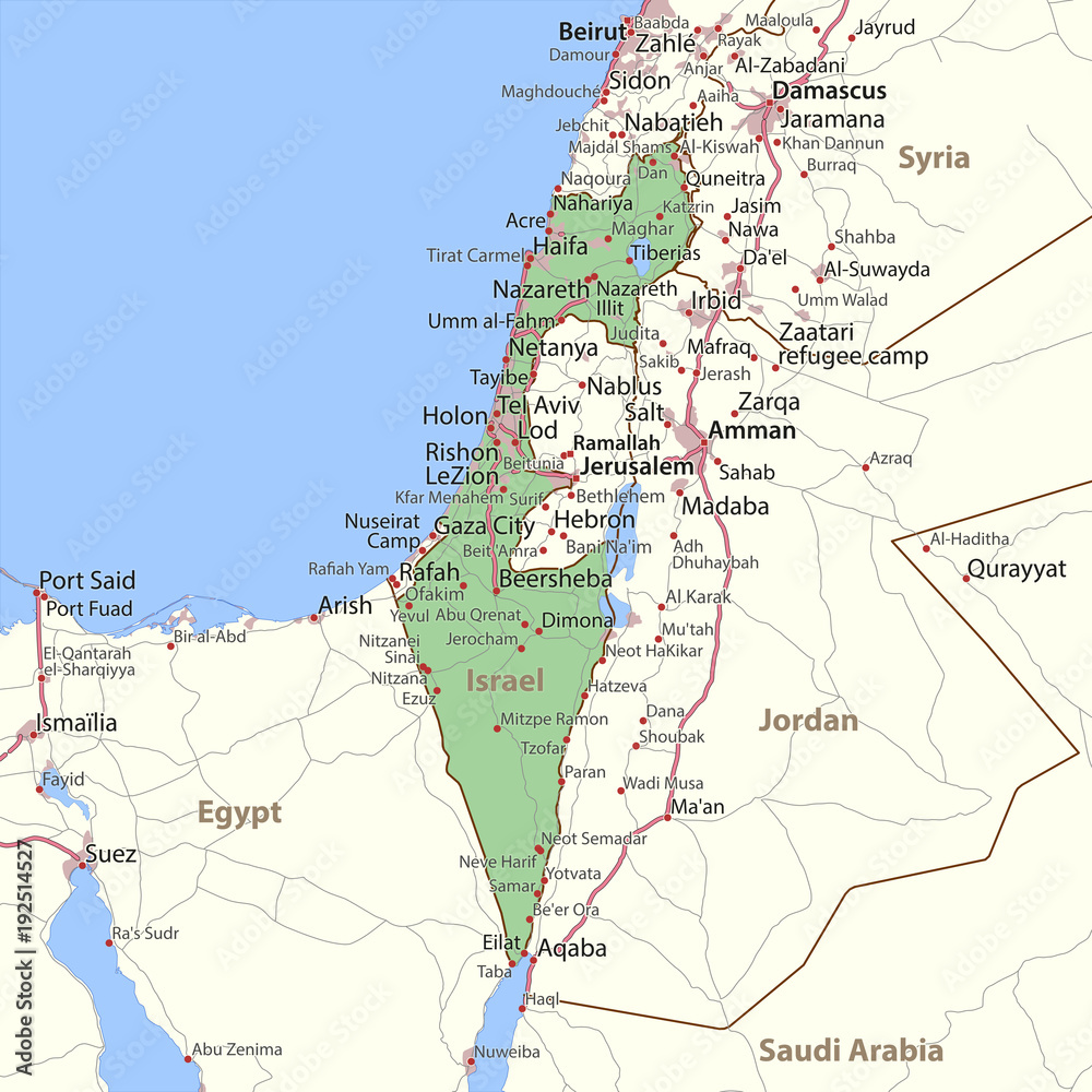 Israel-World-Countries-VectorMap-A