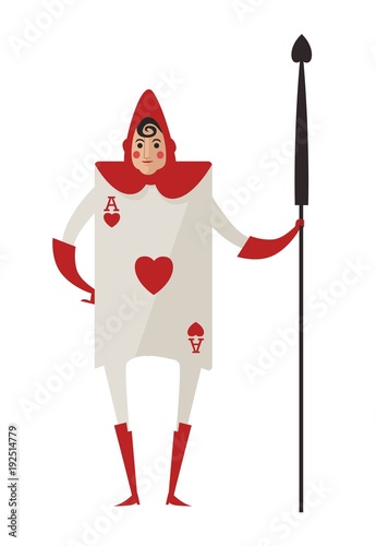 alice in wonderland red card soldier