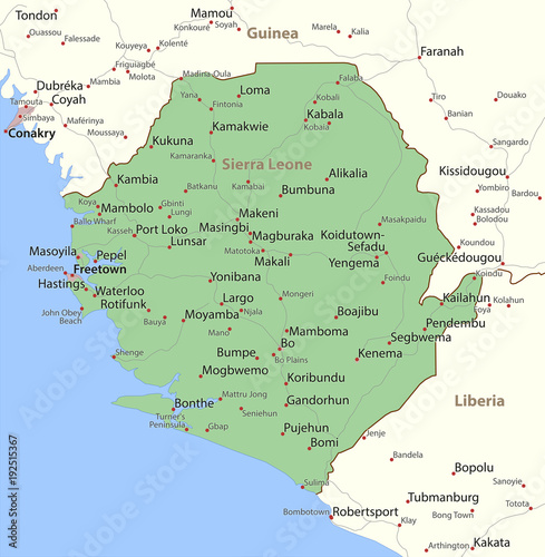 Sierra Leone-World-Countries-VectorMap-A