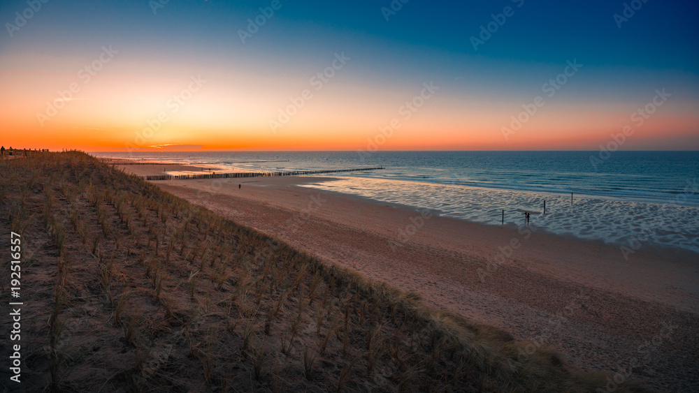 Domburg, the Netherlands Beach sunset