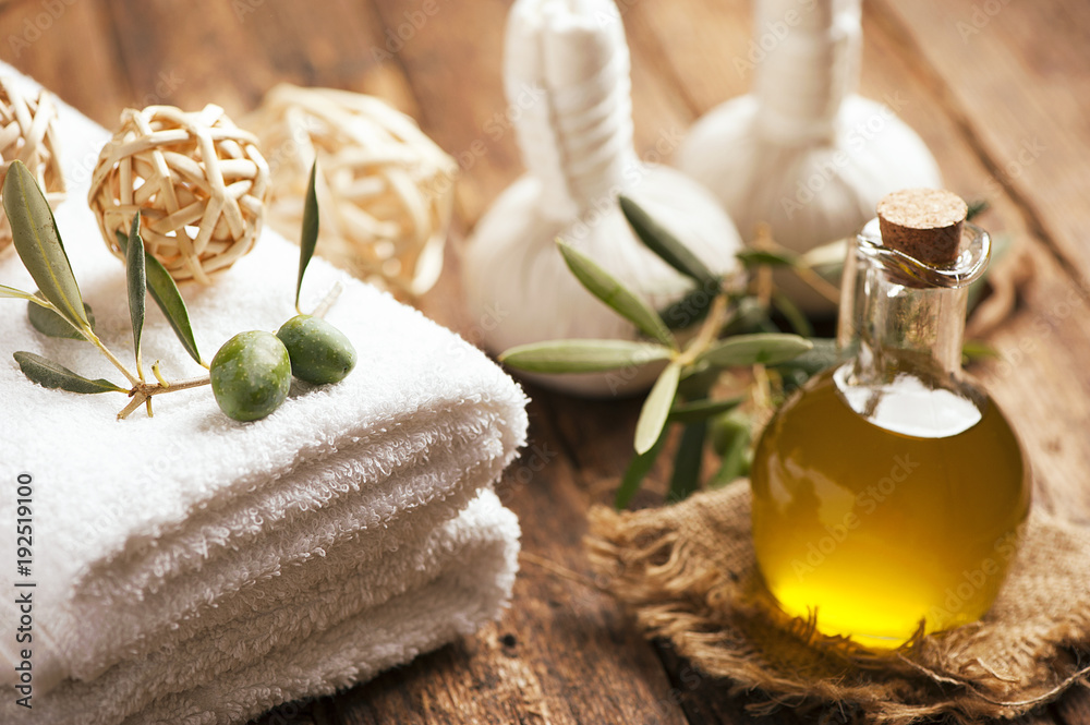 Olive oil soap and bath towel. Olive oil soap and bath towel.