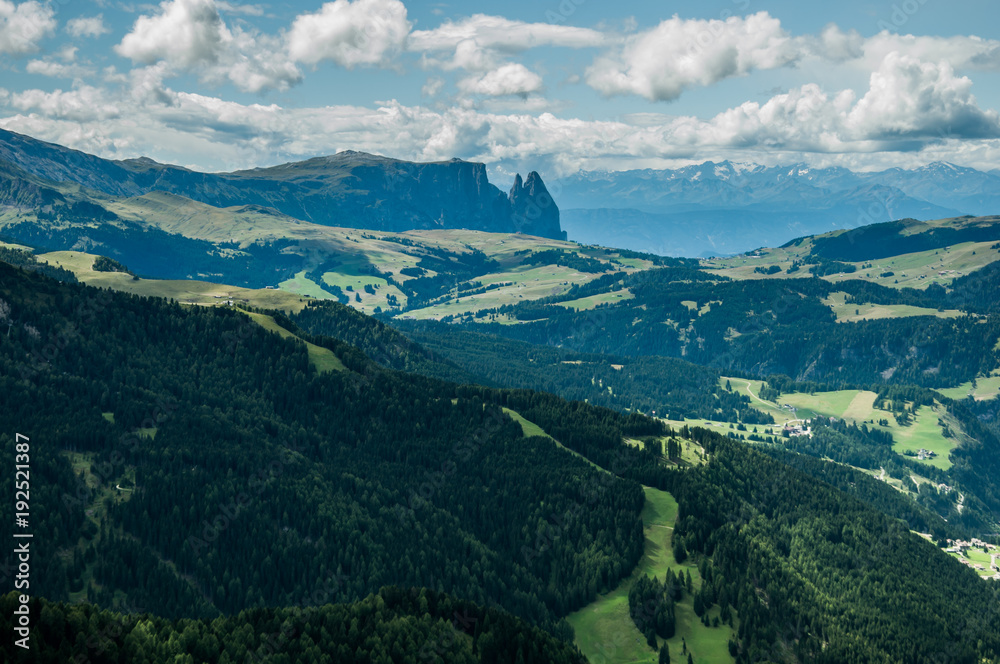 Panorama on the Seiser Alm