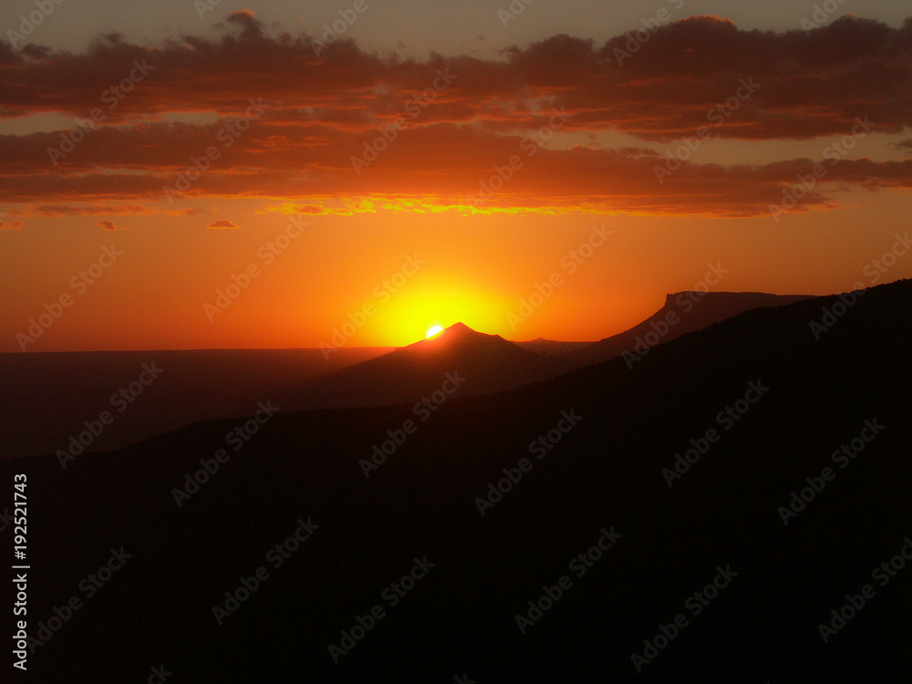 Sunset in the Valley of Desolation