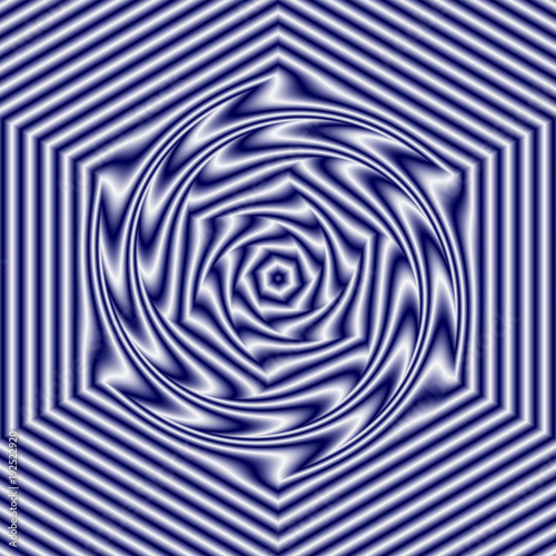 Fototapeta Naklejka Na Ścianę i Meble -  Abstract geometric pattern in white and dark blue or violet color, effect vibrant and pseudo drive
