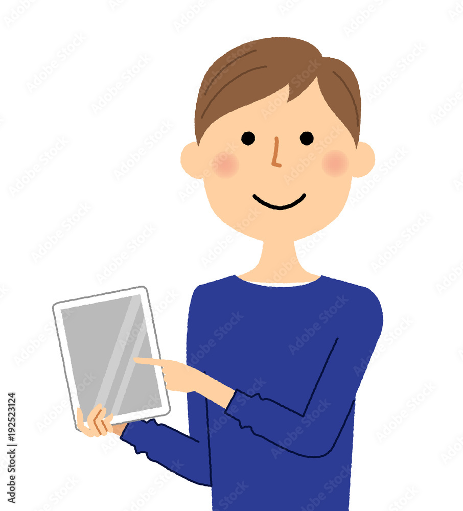若い男性 パパ タブレット 若い男性 パパ タブレット