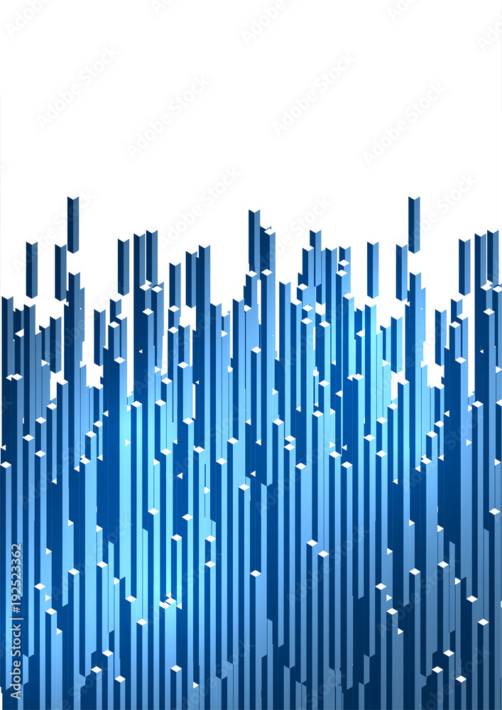 Blue chaotic vertical columns Blue chaotic vertical columns