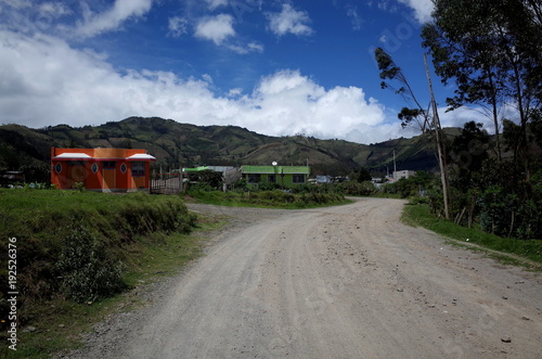 The town of Sigchos which is passed through on the Quilotoa Loop in the Ecuadorian Andes