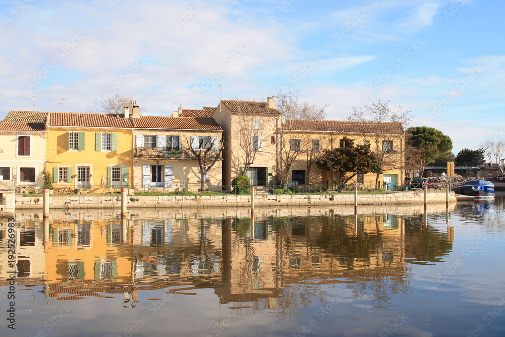 Maisons à Aigues mortes, Camargue, France