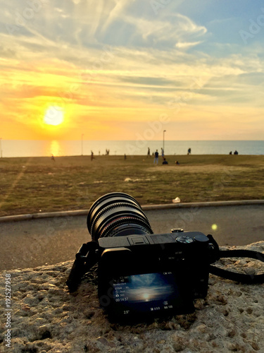 Obraz na płótnie Beach in Tel Aviv in Israel w salonie