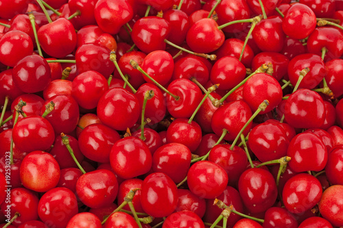 Background of ripe cherries.