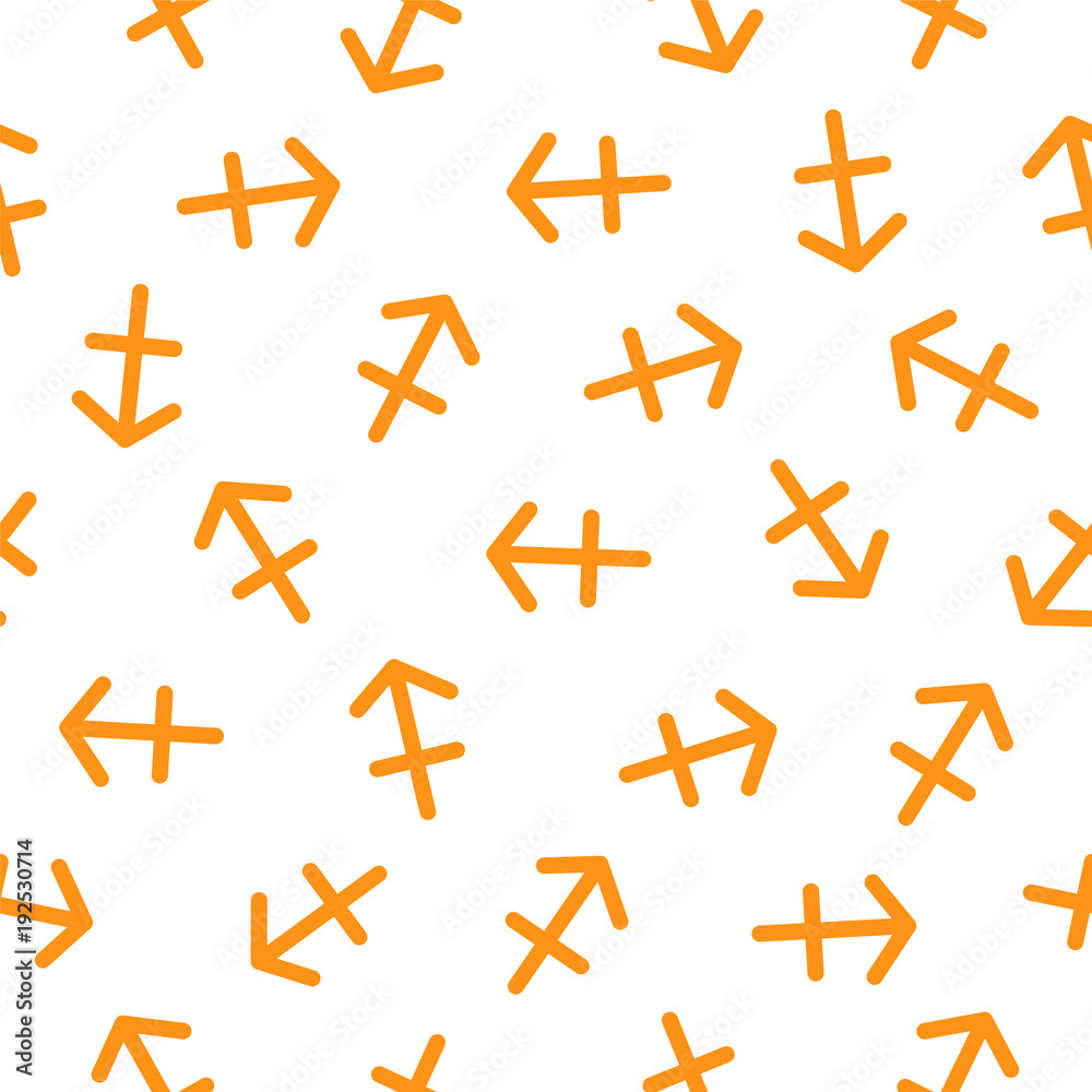 Seamless pattern - Sagittarius zodiac sign. Seamless pattern - Sagittarius zodiac sign.