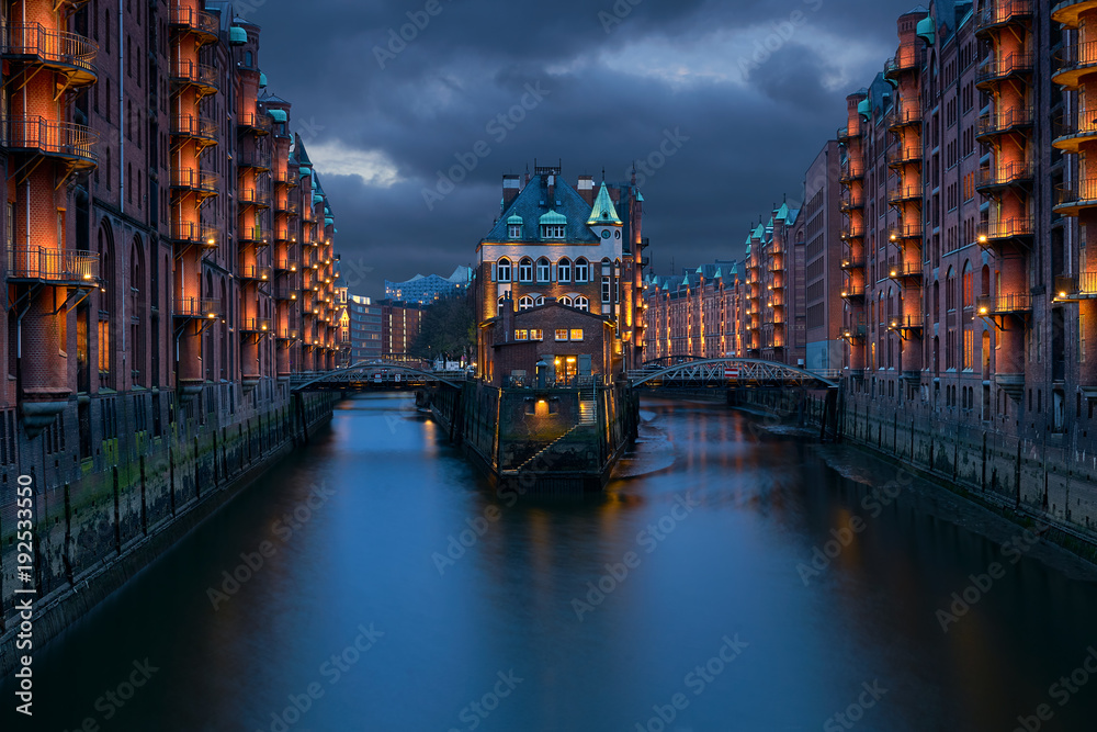 Traditional Buildings At The Speicherstadt Area In Hamburg