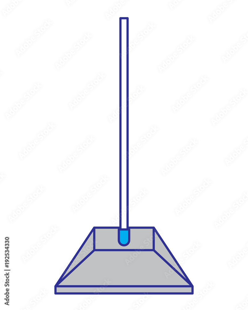 dustpan equipment plastic clean garbage vector illustration blue and gray design dustpan equipment plastic clean garbage vector illustration blue and gray design