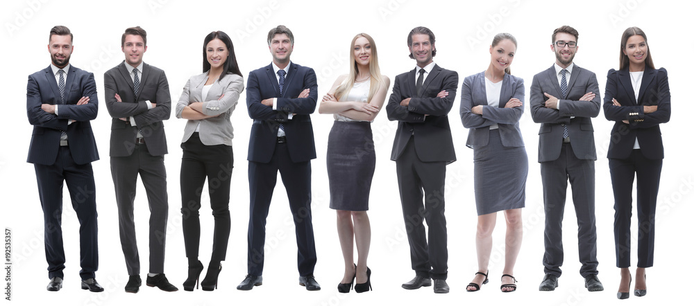 Group of diverse people isolated over white background