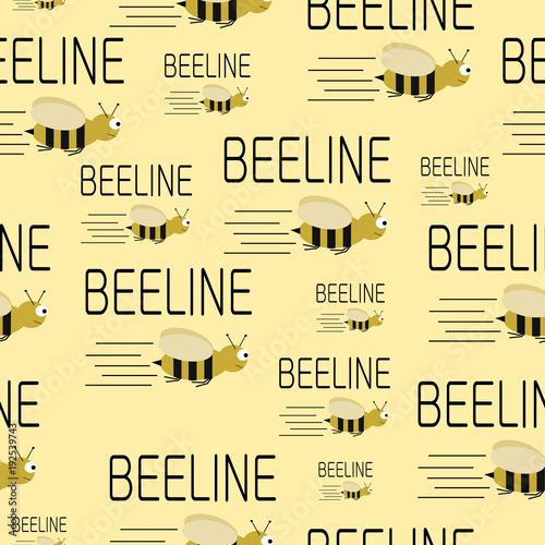 beeline seamless pattern