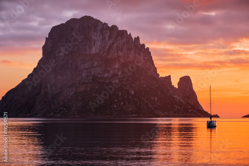 Sunset at es Vedra rock  © Renata