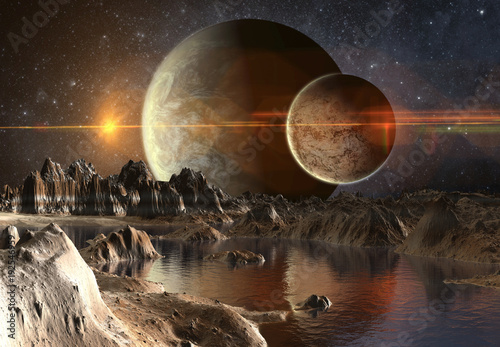 3D Rendered Fantasy Alien P...