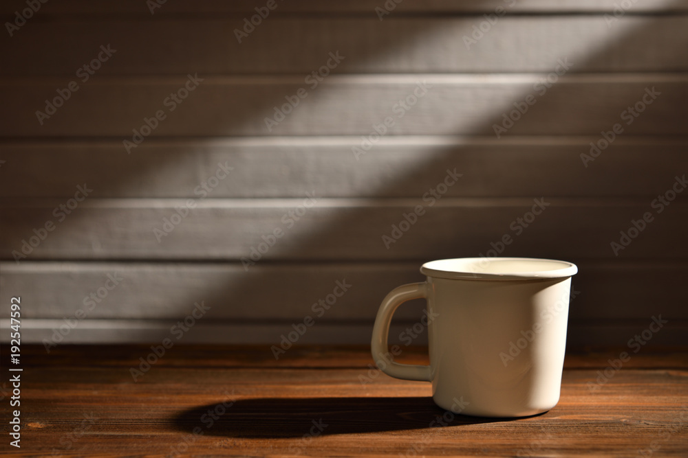 Coffee cup on old wooden background Coffee cup on old wooden background