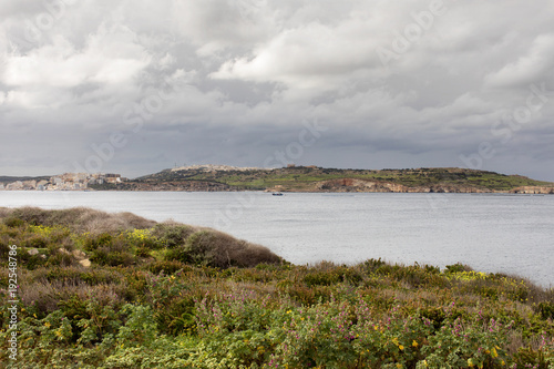Scenic view of St. Paul’s island seen from San Pawl, Malta