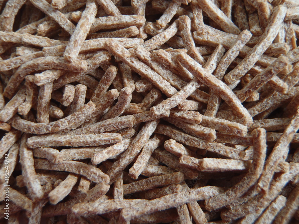 Close up of some bran cereal