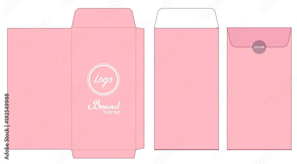 envelope die cut mock up template vector envelope die cut mock up template vector