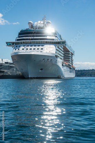 Cruise ship in port, Seattle, WA © Cliff