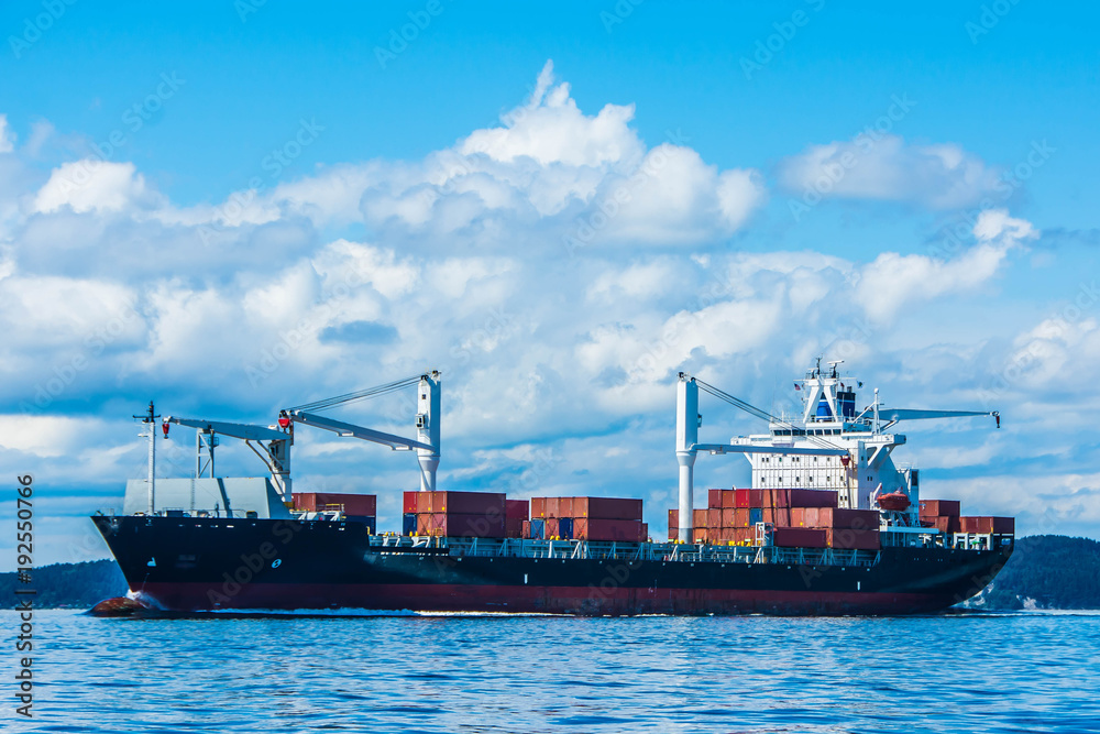 Cargo Ship Making Way Cargo Ship Making Way