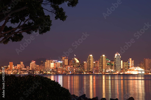 Blue Hour San Diego and Harbor © Cliff